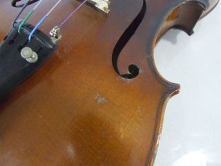 1920s Feine 4/4 Flame Hi Geige Violin Masakichi Suzuki No5 MIJ JAPAN Antique 11