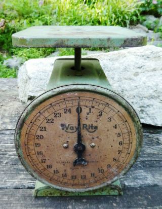 Vintage Way - Rite Green House - Hold Scale 25 Lbs Capacity Hanson Co.  Un - Restored