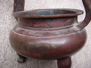 Antique Chinese Bronze Censer Incense 3 Leg Foot China Asian Oriental Japanese 7