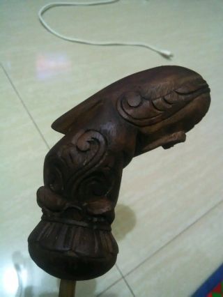 Hilt Handle Hulu Wealthy for Keris Malay or Javanese From Sapodilla Wood 2