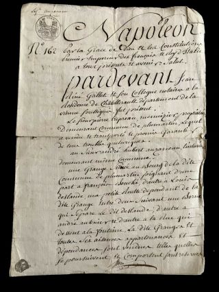 1808 Napoleon Document