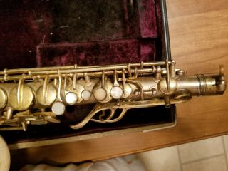 C.  G.  CONN SAXOPHONE ELKHART IND - IN CASE - MOP - TAKE A LOOK 7