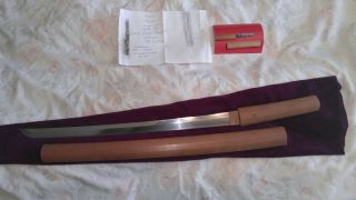 Early 17th Century Japanese Wakizashi,  Rare Signed Make,  Perfect Blade Conditio