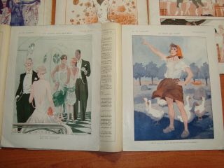 1928 La Vie Parisienne French 5 Magazines 25 color prints Art Deco Woman Erotica 10