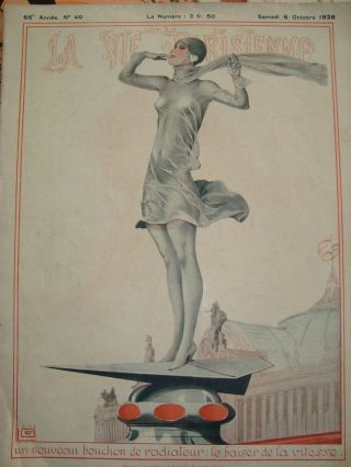 1928 La Vie Parisienne French 5 Magazines 25 color prints Art Deco Woman Erotica 3