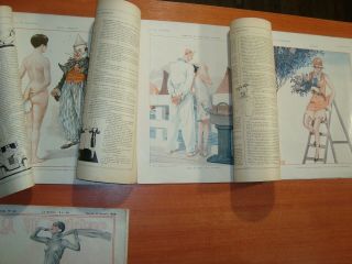 1928 La Vie Parisienne French 5 Magazines 25 color prints Art Deco Woman Erotica 6