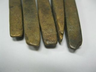 5 PIECE DECK NAILS FROM A SPANISH GALLEON CENTURY ' S OLD SHIPWRECK ARTIFACT LOOK 3