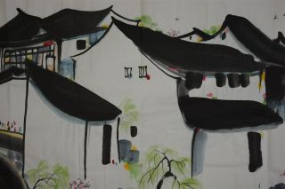 UNIQUE LARGE CHINESE PAINTING SIGNED MASTER WU GUANZHONG Y9982 3