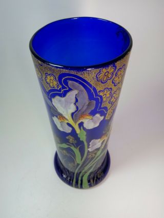 Legras Montjoye France Enameled Glass Vase Art Nouveau Jugendstil 1900 2