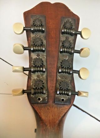 Antique Banded Rosewood Mandolin Mother of Pearl,  tortoise Butterfly inlay 8