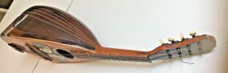 Antique Banded Rosewood Mandolin Mother of Pearl,  tortoise Butterfly inlay 9