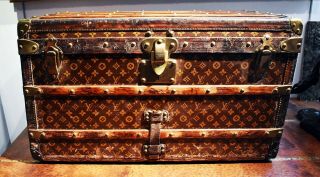 Vintage Louis Vuitton Trunk,  19th/20th Century,  Very,  Good Size.