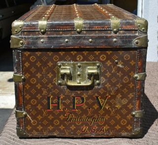 Vintage LOUIS VUITTON TRUNK,  19th/20th century,  Very,  Good size. 4