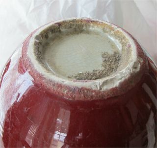 Antique Chinese Porcelain Sang de Boeuf Oxblood flambe vase Qing 1800 ' s 5