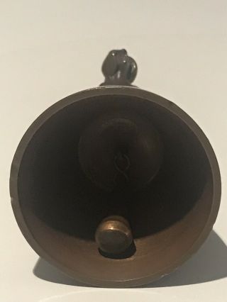 Stunning Art Nouveau Copper Maiden Bell 10