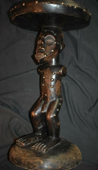 Orig $299 Bakongo Nikisi Altar,  Glass Eyes Early 1900s 26 " Prov