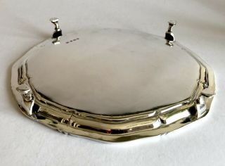 Heavy Solid Silver Sterling Salver / Tray 728g Sheffield 6