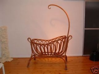 Antique Thonet Baby Cot Old Vintage Wooden Culla Passeggino