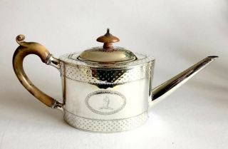 Very Fine Georgian Solid Silver Teapot London 1789 John Willis George Iii
