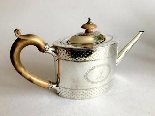 Very Fine Georgian Solid Silver Teapot London 1789 John Willis George III 9