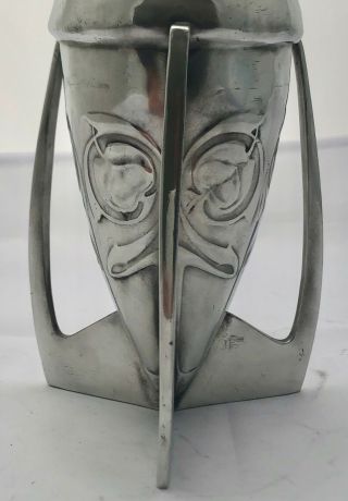 liberty & co tudric art nouveau pewter bomb vase archibald knox 0226 4