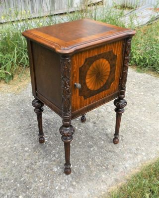 Vintage Peck & Hills Furniture Co Art Nouveau Nightstand Bedside Table 3