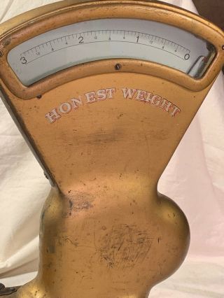 Antique Vintage 1910s 1920s Toledo Honest Weight 3 LB Candy Scale - Great 11