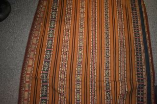 Orig $399 Batak Shamans Ritual Cloth,  Gold Thread 1900s 48 " Prov