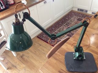 Industrial Chic Vintage 3 Arm Anglepoise Lamp In
