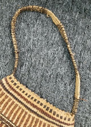 Vintage Papua Guinea Bilum Woven Bag Handbag Carry Sack 2