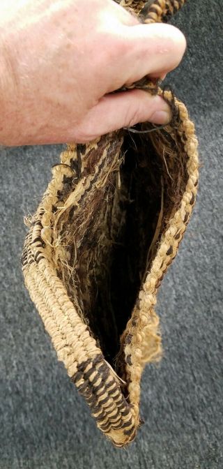 Vintage Papua Guinea Bilum Woven Bag Handbag Carry Sack 5