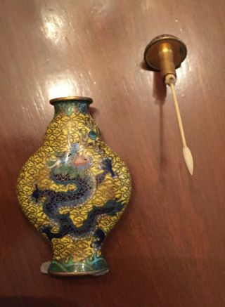 Three Antique Chinese Cloisonne Snuff Bottles 3