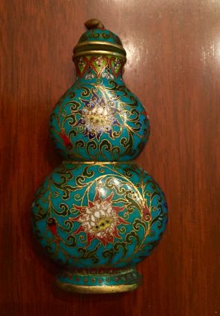 Three Antique Chinese Cloisonne Snuff Bottles 5