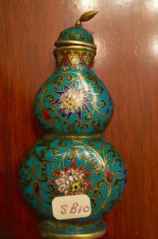 Three Antique Chinese Cloisonne Snuff Bottles 6