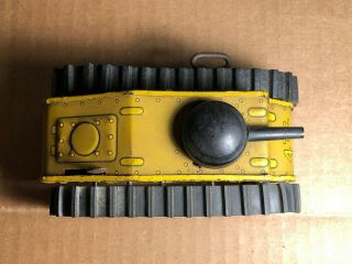 Vintage Marx Toys | Tin Wind Up Toy Tank | US Tank Co No 4 | Motor 3