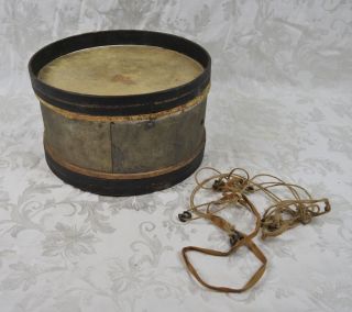 Antique Brass And Wood 11 " Military Field Snare Drum Civil War?