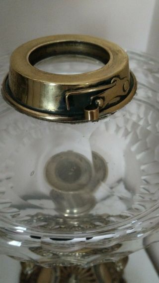 STUNNING VICTORIAN EVERED & Co OIL LAMP (PATENT SAFETY LOCK COLLAR) 6