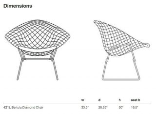 Vintage Knoll Mid - Century Modern Bertoia Diamond Wire Chairs 4 perfect 12