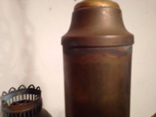 Antique 3 Arm Brass Ceiling Lamp Fixture Chandelier Railroad Car? 6