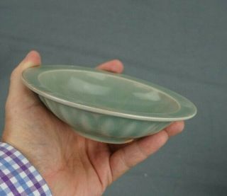 Chinese Longquan Celadon ' Twin Fish ' Dish Southern Song Dynasty 5 1/2 inches 4