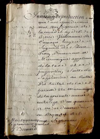 1700s Autographed And Handwritten Document 186 Pages
