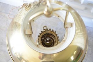 Large Brass Lantern Pendant Light,  vintage,  midcentury,  polished,  lighting 4
