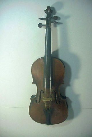 Antique Antonius Stradivarius Model Made In Germany Violin Signed Jes