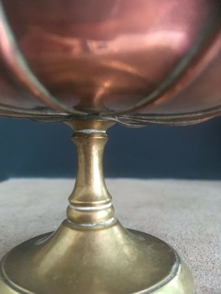 copper & brass W A S Benson style bowl 5