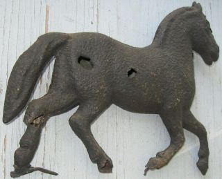 ANTIQUE WEATHERVANE/LIGHTNING ROD HORSE SMALL W/YEARS OF PATINA,  YET DESIRABLE 4