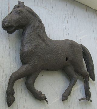 ANTIQUE WEATHERVANE/LIGHTNING ROD HORSE SMALL W/YEARS OF PATINA,  YET DESIRABLE 5