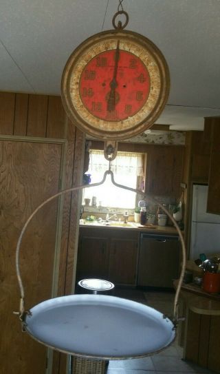 Vintage Hanging Produce Scale.  John Chatillon And Sons.  York
