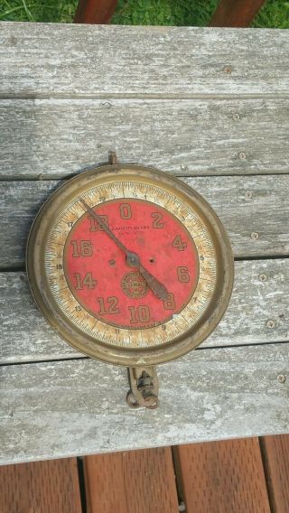Vintage Hanging Produce Scale.  John Chatillon And Sons.  York 5