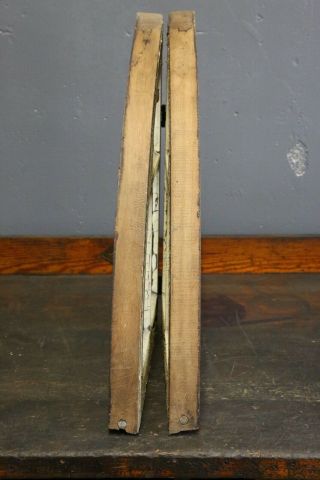 Antique arched colonial window frame sash Church Steeple Half moon vintage old 10