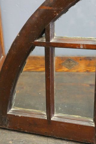 Antique arched colonial window frame sash Church Steeple Half moon vintage old 12